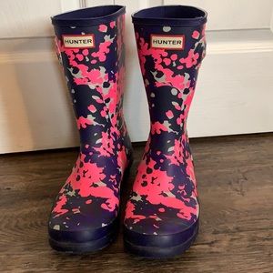 Hunter Boots Short, Flecktarn Camo, Size 10